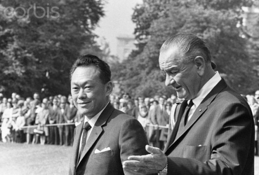 Lee Kuan Yew and Lyndon Johnson